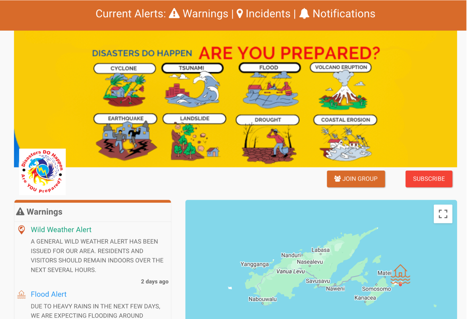 Alert & Incident Map